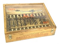 Henry Hanson Ace Taps & Dies Kit In Lg. Wood Case