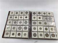 Coin book of foreign coins with 9 pages