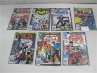 Seven Assorted Marvel PSI Force Comic Books