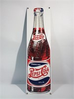 Pencarte Pepsi Cola en métal. 21x6po tin placard