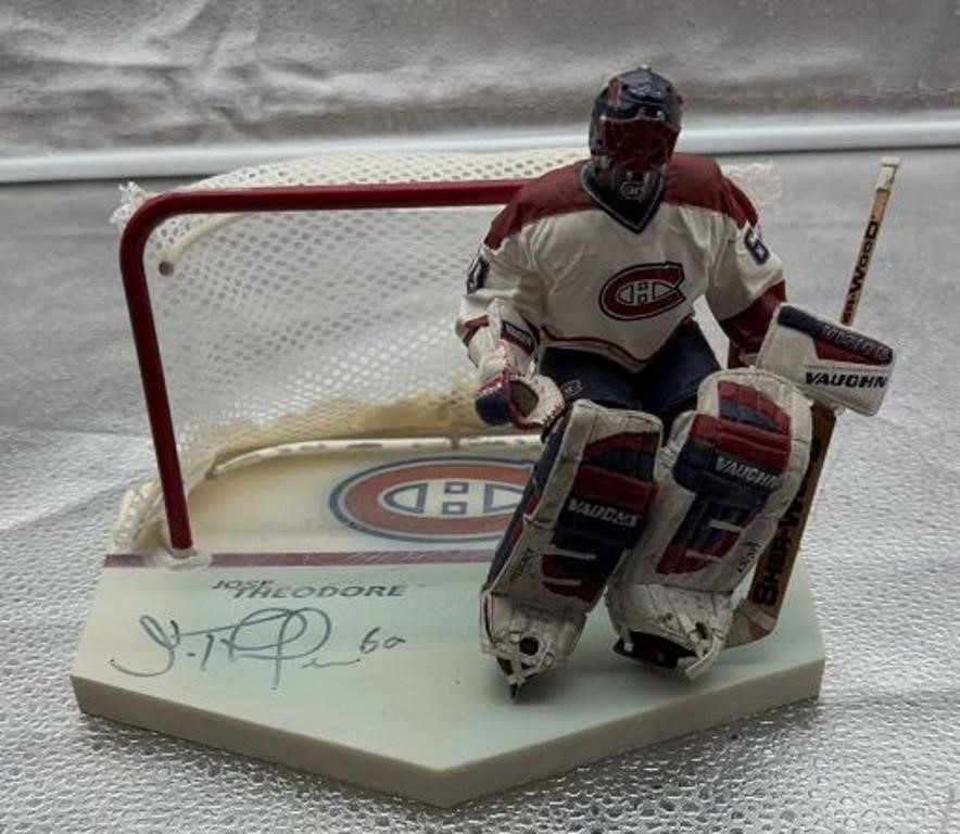 Jose Theodore 8in hockey figure signed