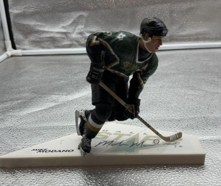 Mike Modano 8in hockey figure signed