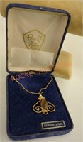 Vintage genuine stone costume jewelry necklace