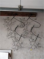 decorative metal wall hangers - 30" L