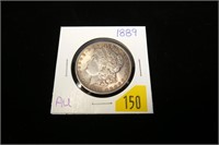 1889 Morgan dollar, AU