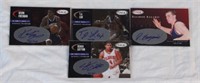 (4) AUTHENTIC AUTOGRAPH BASKETBALL CARDS