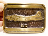 1982 Hold Up B-17 Fortress Belt Buckle