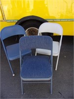 3 Folding Chairs