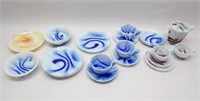 Child's Akro Agate Glass Dishes