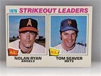 1977 Topps Strikeout Leaders Ryan/Seaver #6