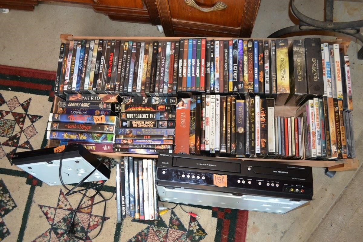 151: DVDs, VHS, DVD and VHS Players