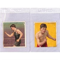 (2) 1910 T218 Boxing Cards