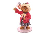A Boyds Bear Figurine - "God Bless America"