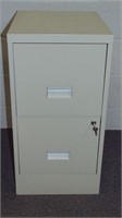 2 Drawer Locking File Cabinet w/Keys