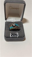 Sterling Silver Diamonique Size 11 Ring