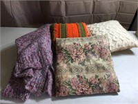 Crochet pillows, Shawl, throw pillow