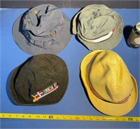 4-mixed summer fisherman hats as is see pics