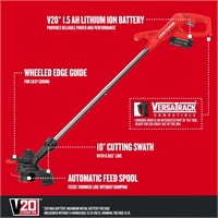 CRAFTSMAN V20 20V 10 Cordless Trimmer Tool Only