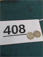 1954 and 1957 Roosevelt Dimes
