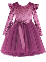 ($49) Flofallzique Little Girls Tulle Dress Long