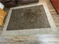Mohawk Area Rug 2 light stains 10ftx90.5in