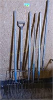 (6) Antique Pitch Forks