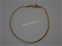 14 Kt. Flat Chain Bracelet