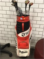 Vintage Wilson Golf Club Set and Bag