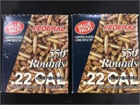 2 boxes of federal  .22 cal ammo