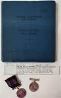 Royal Canadian Air Force Book & Medals
