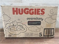 Huggies size 5 overnight diapers