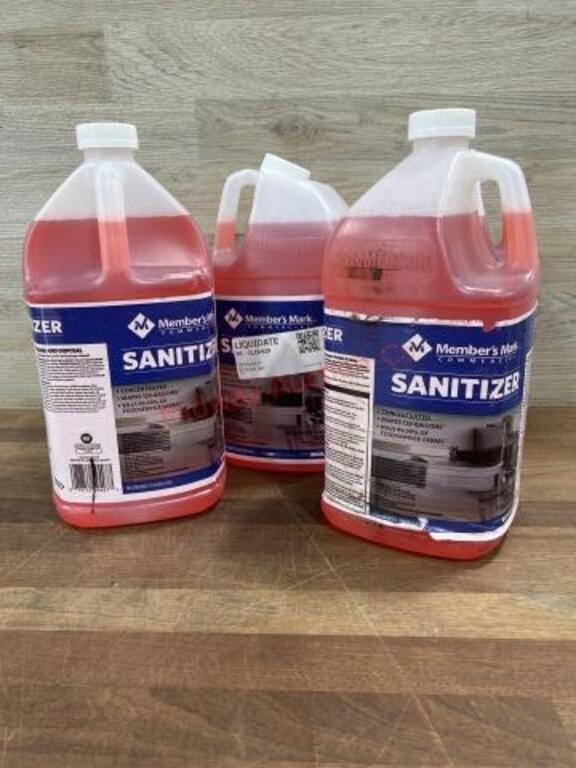 4 gallons of sanitizer