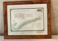 Framed St Andrews Golf Course Watercolor