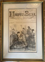 Framed 1871 Harper’s Bazar