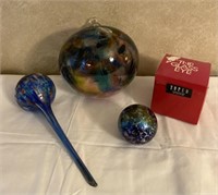 Lot of Art Glass, The Glass Eye in box, etc...