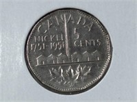 1951 5 Cents Comm  Ms-64