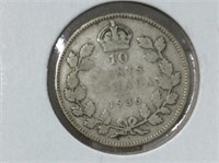1936 10 Cents Can