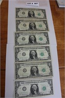 6-1963 One Dollar Notes