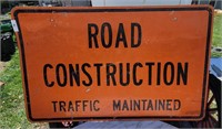 Large Aluminum Road Construction Sign