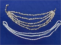 2 Vintage Multi-Strand Necklaces