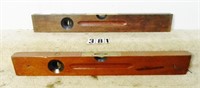 2 – Stanley 24” wooden levels, G-Vg: #02 w/