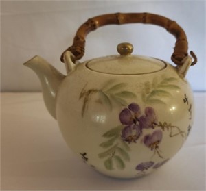 Antique hand painted teapot