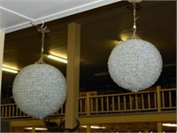 Crystal Ball Hanging Light Fixtures.