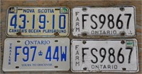 Vintage licence plates, see pics
