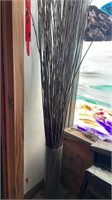 Glass Vase With Decorative Twigs 6 ft tall