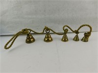 Set of Brass Bells on Rope