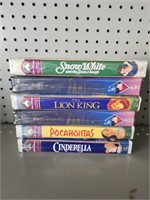 VTG Walt Disney VHS Tapes (6) Sealed