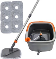 KZKR Spin Mop and Bucket Set