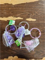 (3) Plastic Wind Chimes- Butterfly