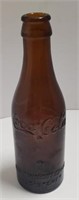 Coca-Cola Straight Side Amber Bottle w/ Arrow